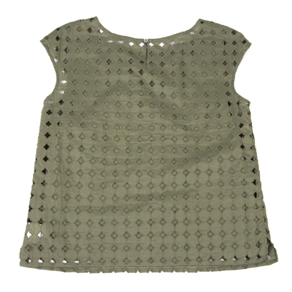 L'EQUIPE YOSHIE INABA Dot Openwork Layered Blouse K-173803_010