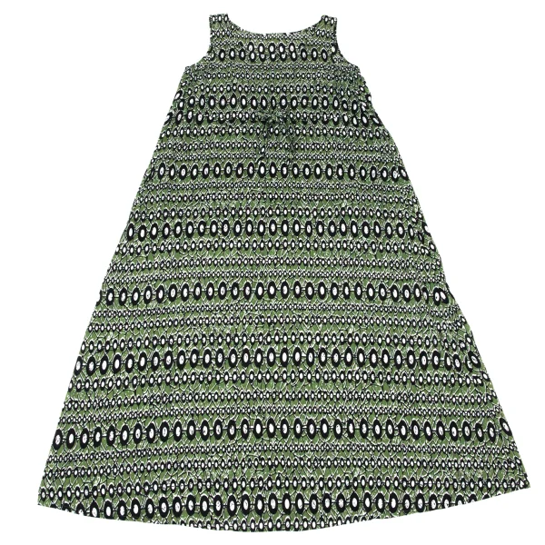 L'EQUIPE YOSHIE INABA Cotton Silk Graphic Sleeveless Dress K-173804_002