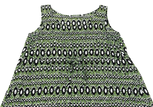 L'EQUIPE YOSHIE INABA Cotton Silk Graphic Sleeveless Dress K-173804_003