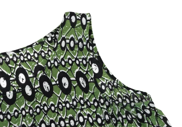 L'EQUIPE YOSHIE INABA Cotton Silk Graphic Sleeveless Dress K-173804_006