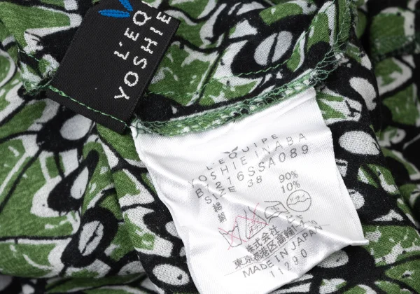 L'EQUIPE YOSHIE INABA Cotton Silk Graphic Sleeveless Dress K-173804_013