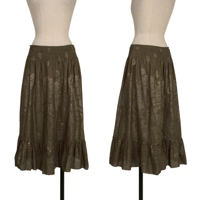 L'EQUIPE YOSHIE INABA Foil Print Hem Switching Skirt