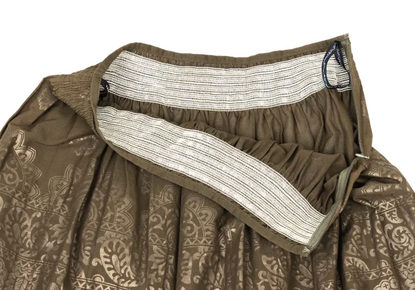 L'EQUIPE YOSHIE INABA Foil Print Hem Switching Skirt K-173805_004