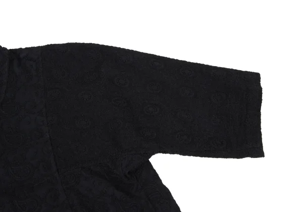 ISSEY MIYAKE HaaT Cotton Paisley Embroidery Switching Blouse K-173807_007