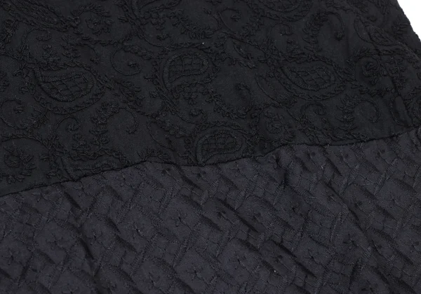 ISSEY MIYAKE HaaT Cotton Paisley Embroidery Switching Blouse K-173807_009