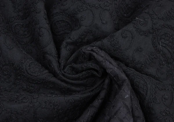 ISSEY MIYAKE HaaT Cotton Paisley Embroidery Switching Blouse K-173807_012