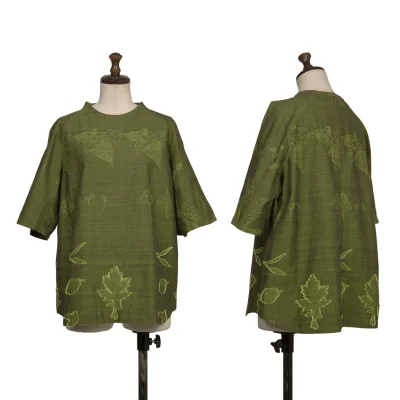 ISSEY MIYAKE HaaT Botanical Jacquard Blouse