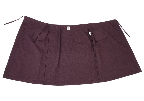 ISSEY MIYAKE HaaT Cotton Cutting Quilted Wrap Skirt K-173814_012