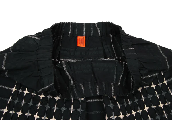 ISSEY MIYAKE HaaT Silk Cotton Line Tuck Skirt K-173816_004
