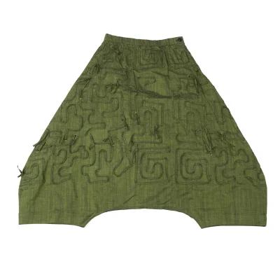 ISSEY MIYAKE HaaT Cotton Taping Dropped Crotch Pants