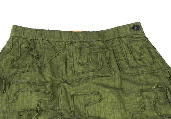ISSEY MIYAKE HaaT Cotton Taping Dropped Crotch Pants K-173818_003