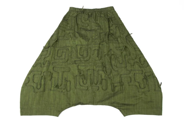 ISSEY MIYAKE HaaT Cotton Taping Dropped Crotch Pants K-173818_008