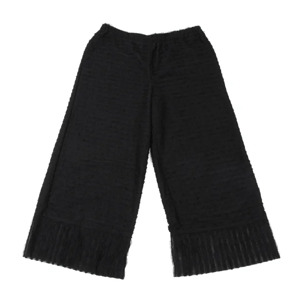 ISSEY MIYAKE HaaT Mesh Taping See-through Wide Pants Black 3 K-173819_001