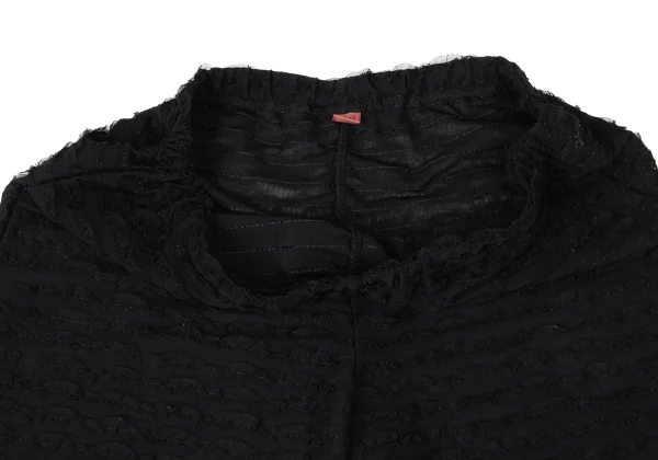 ISSEY MIYAKE HaaT Mesh Taping See-through Wide Pants K-173819_005