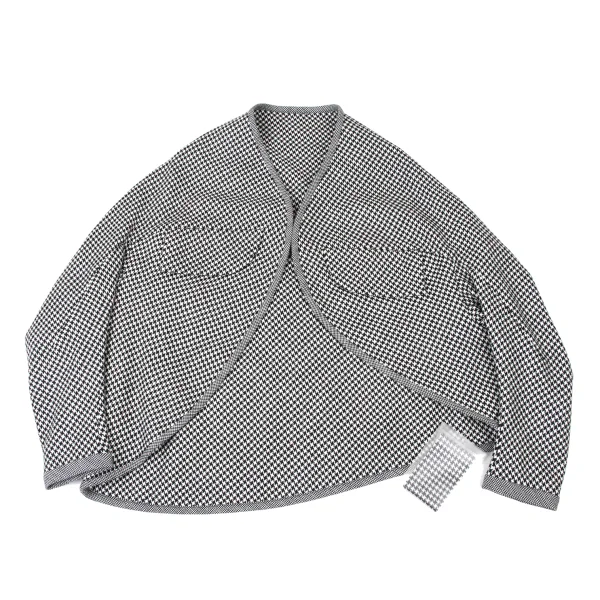 Yohji Yamamoto FEMME Wool Houndstooth Bolero Jacket K-173821_002