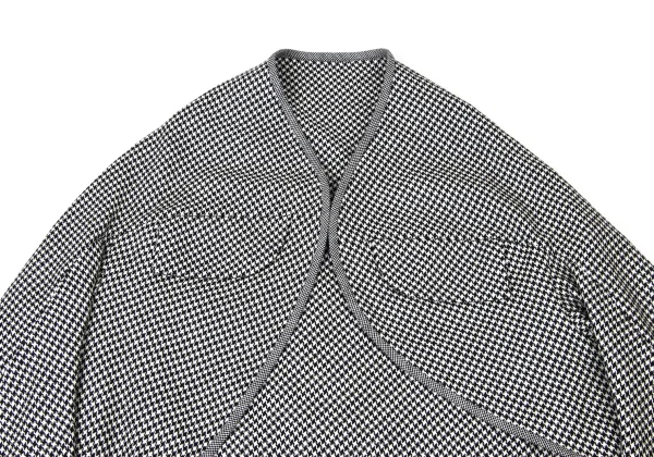 Yohji Yamamoto FEMME Wool Houndstooth Bolero Jacket K-173821_003