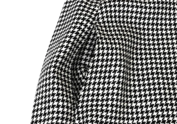 Yohji Yamamoto FEMME Wool Houndstooth High Waist Skirt K-173822_005