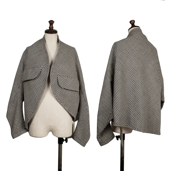 Yohji Yamamoto FEMME Wool Houndstooth Jacket & Skirt K-173823_002