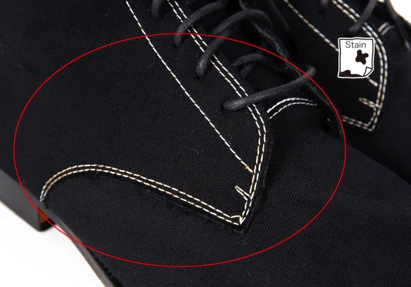 Y's White Stitched Wool gabardine Boots K-173825_008