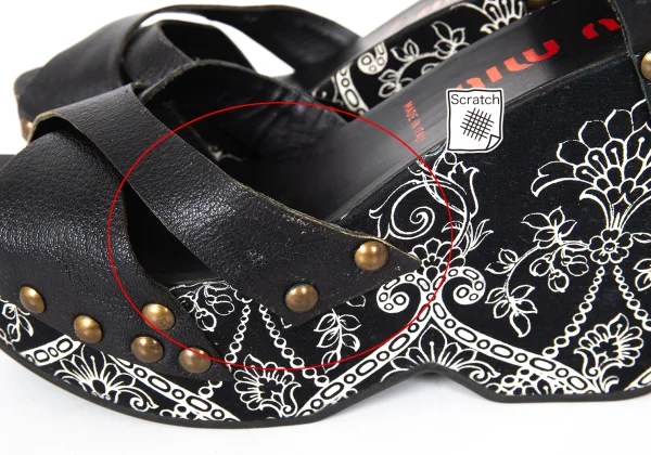 MIU MIU Floral Wedge-sole Sandals K-173827_005