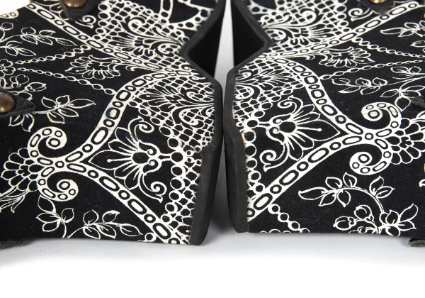 MIU MIU Floral Wedge-sole Sandals K-173827_010
