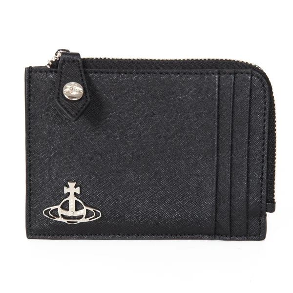 Vivienne Westwood Orb Card Holder With Zip Black  K-173829_001