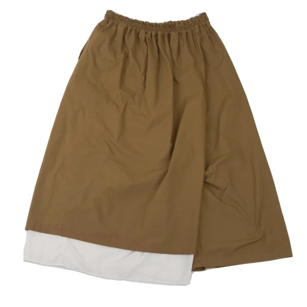 Y's Asymmetrical Layered Wide Dropped Crotch Pants K-173830_013