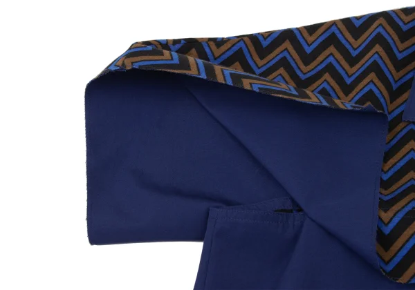 ISSEY MIYAKE Zigzag Double Face Short Sleeve Pullover Shirt K-173831_007