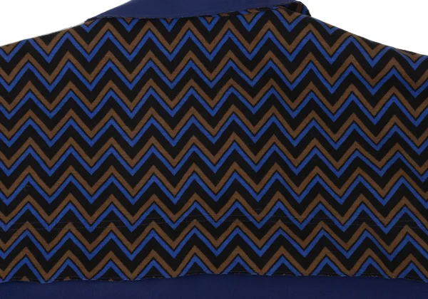 ISSEY MIYAKE Zigzag Double Face Short Sleeve Pullover Shirt K-173831_012