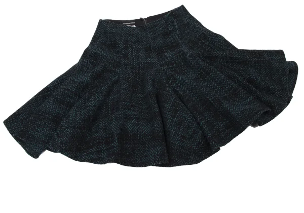 EMPORIO ARMANI Herringbone Tweed Flare Skirt K-173835_004