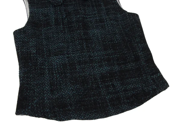 EMPORIO ARMANI Herringbone Tweed Sleeveless Blouse & Skirt K-173836_006