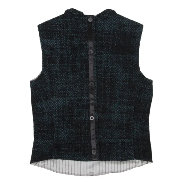 EMPORIO ARMANI Herringbone Tweed Sleeveless Blouse & Skirt K-173836_007