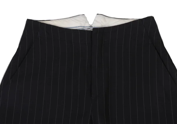 COMME des GARCONS Wool Stripe Dropped Crotch Pants K-173840_002