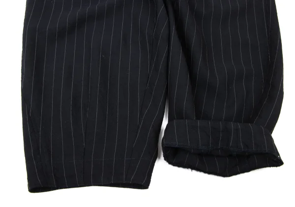 COMME des GARCONS Wool Stripe Dropped Crotch Pants K-173840_010