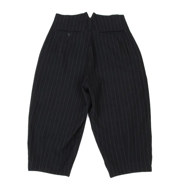COMME des GARCONS Wool Stripe Dropped Crotch Pants K-173840_011