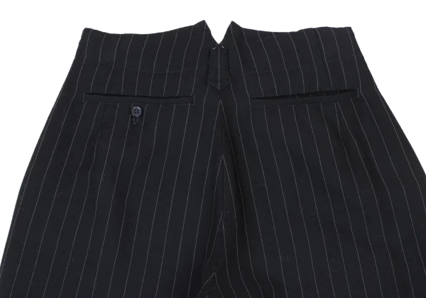 COMME des GARCONS Wool Stripe Dropped Crotch Pants K-173840_012