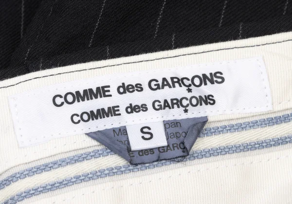 COMME des GARCONS Wool Stripe Dropped Crotch Pants K-173840_016