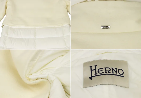 HERNO Wool Switching Hooded Down Coat K-173841_020