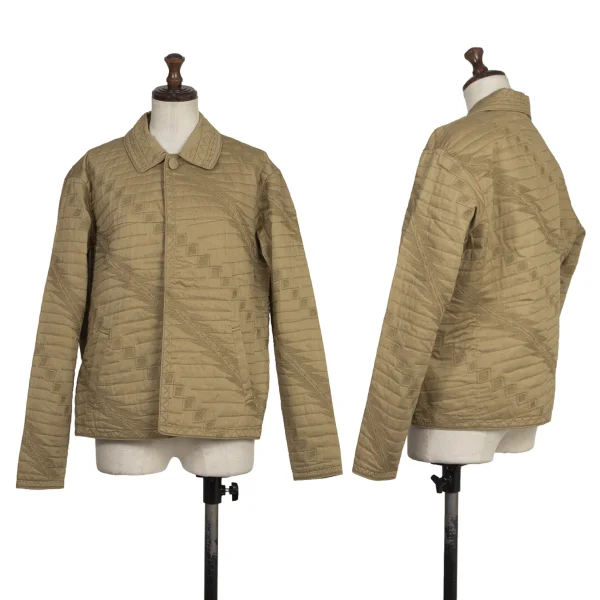 ASHA BY MDS Cotton Graphic Embroidery 1B Jacket Beige M K-173844_001