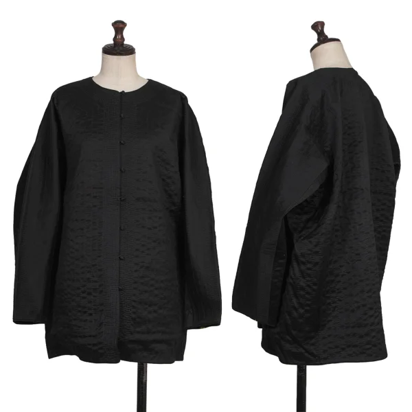 ASHA BY MDS Sashiko Design Collarless Jacket Black M K-173846_001