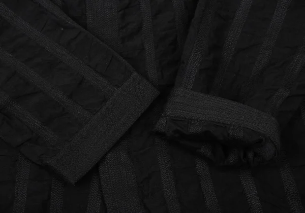 ASHA BY MDS Striped Embroidery Stand-collar Jacket K-173849_006