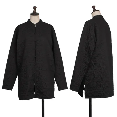 ASHA BY MDS Patch Pocket Sashiko Stand-collar Jacket