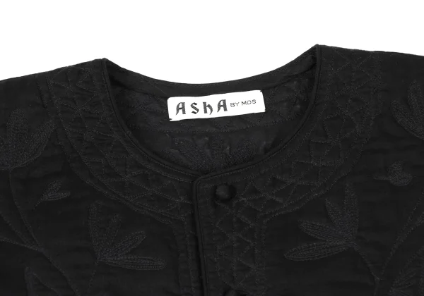 ASHA BY MDS Floral Embroidery Buttonless Jacket K-173851_004