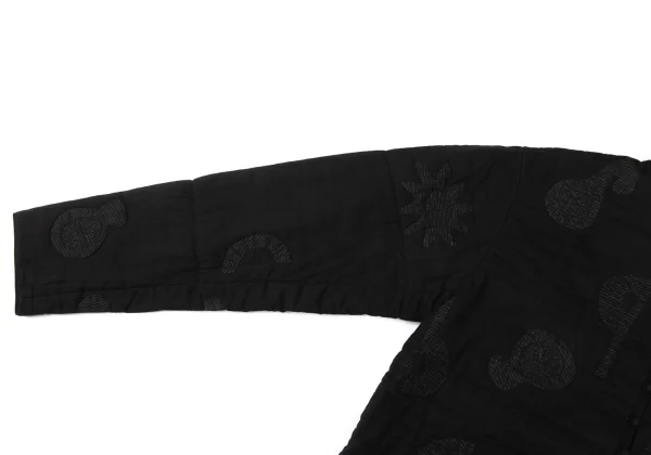 ASHA BY MDS Graphic Embroidery Many Button Stand-collar Jacket K-173855_006