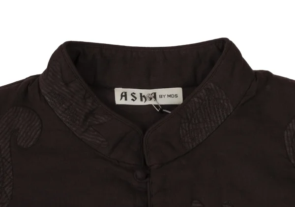 ASHA BY MDS Graphic Embroidery Many Button Stand-collar Jacket K-173856_004