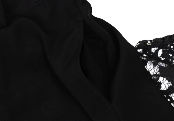 Yohji Yamamoto collections Floral Lace Switching Wide Pants K-173858_005
