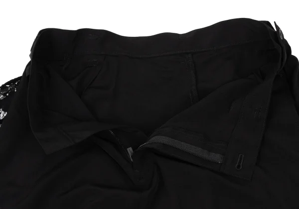 Yohji Yamamoto collections Floral Lace Switching Wide Pants K-173858_007