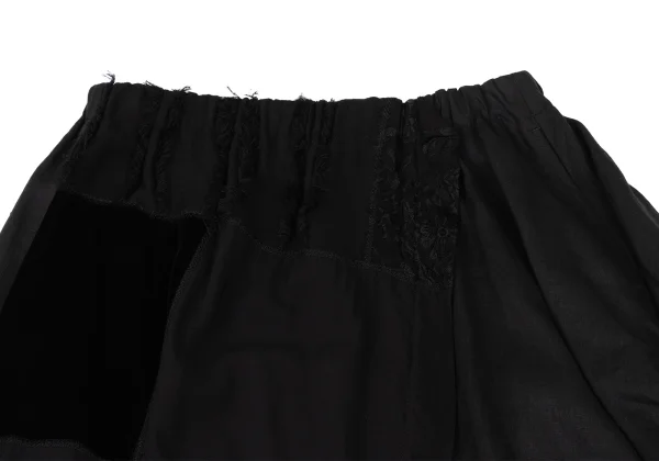 REGULATION yohji yamamoto Patchwork Design Linen Skirt K-173859_004