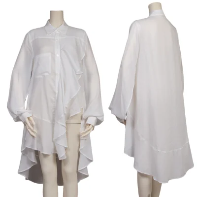 LIMI feu Frill Switching Long Pullover Shirt