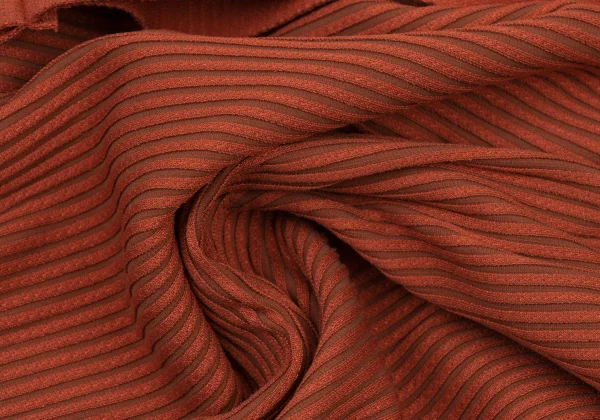 ISSEY MIYAKE Striped Weave Waist Belted Design Dress K-173863_014